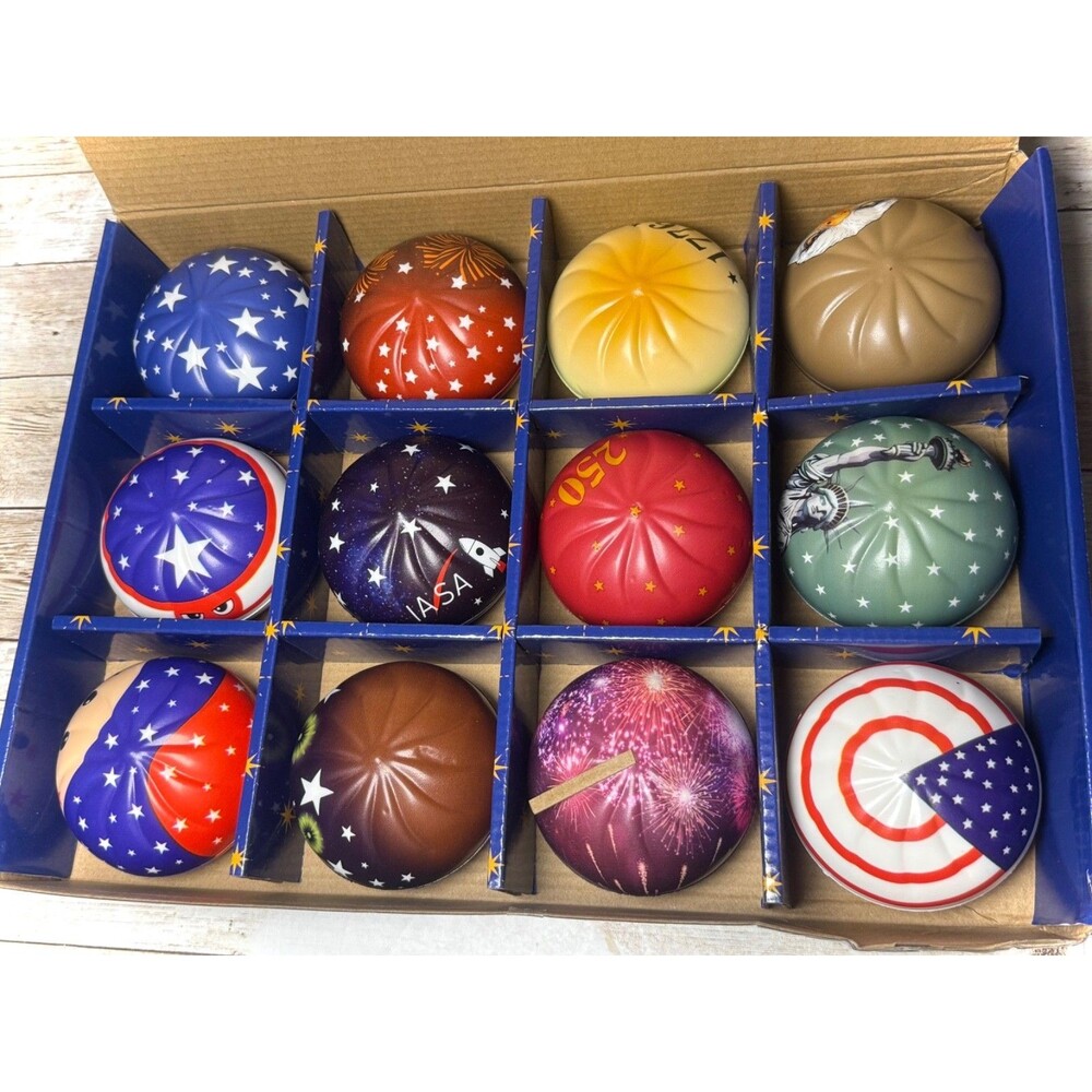 Dumplings 250th Anniversary 12 Pack Patriotic Squishy Set Slow Rise Foam 2 Rare